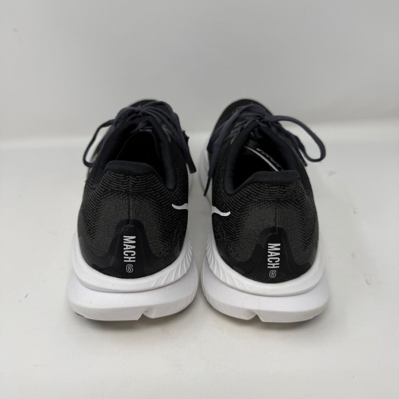 Hoka Mach 6 Mens 11.5 Black White Running Shoes Sneakers Athletic 1147790 BWHT - Picture 5 of 11